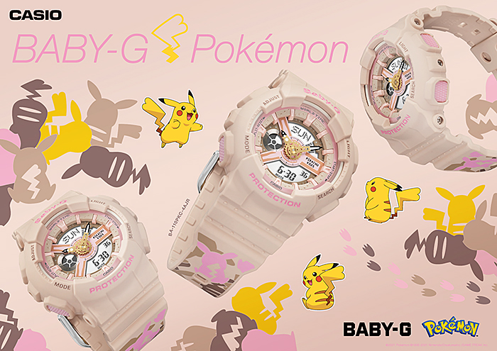 นาฬิกา Casio BABY-G x Pokémon Collaboration Limited รุ่น BA-110PKC-4A (PIKACHU) ของแท้ รับประกัน1ปี