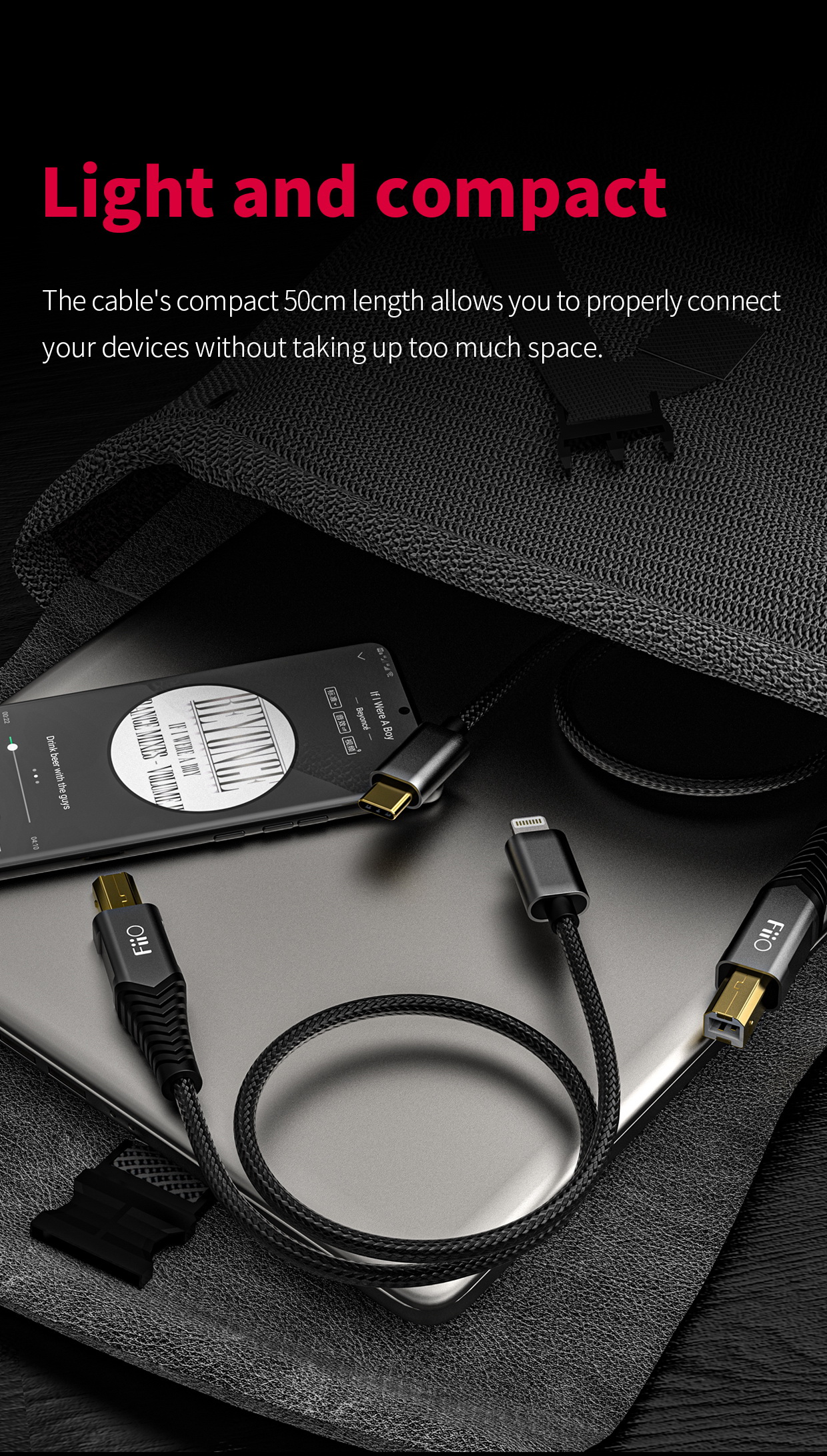 ขาย FiiO LD-LT1 สายแปลง USB Type-B เป็น Lightning ประกันศูนย์ไทย