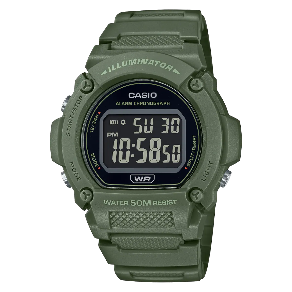 นาฬิกา Casio STANDARD DIGITAL รุ่น W-219HC-3BV ของแท้ รับประกัน1ปี
