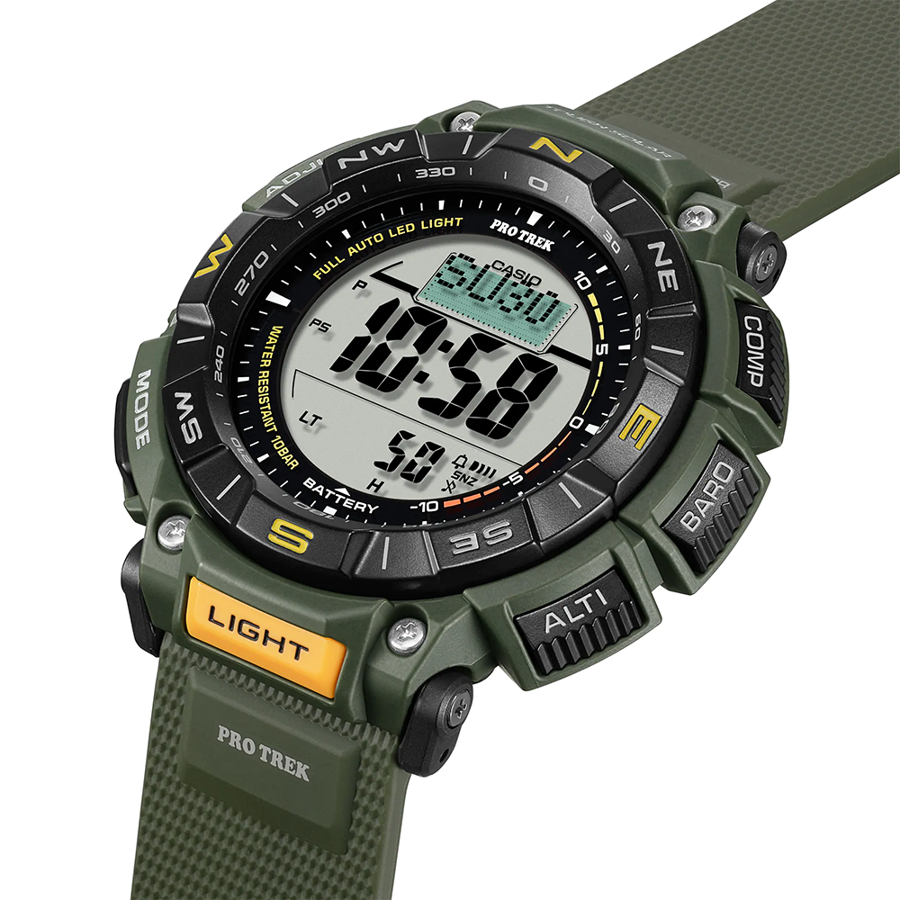 นาฬิกา คาสิโอ Casio PRO TREK PRG-340 Series รุ่น PRG-340-3 ของแท้ รับประกัน1ปี