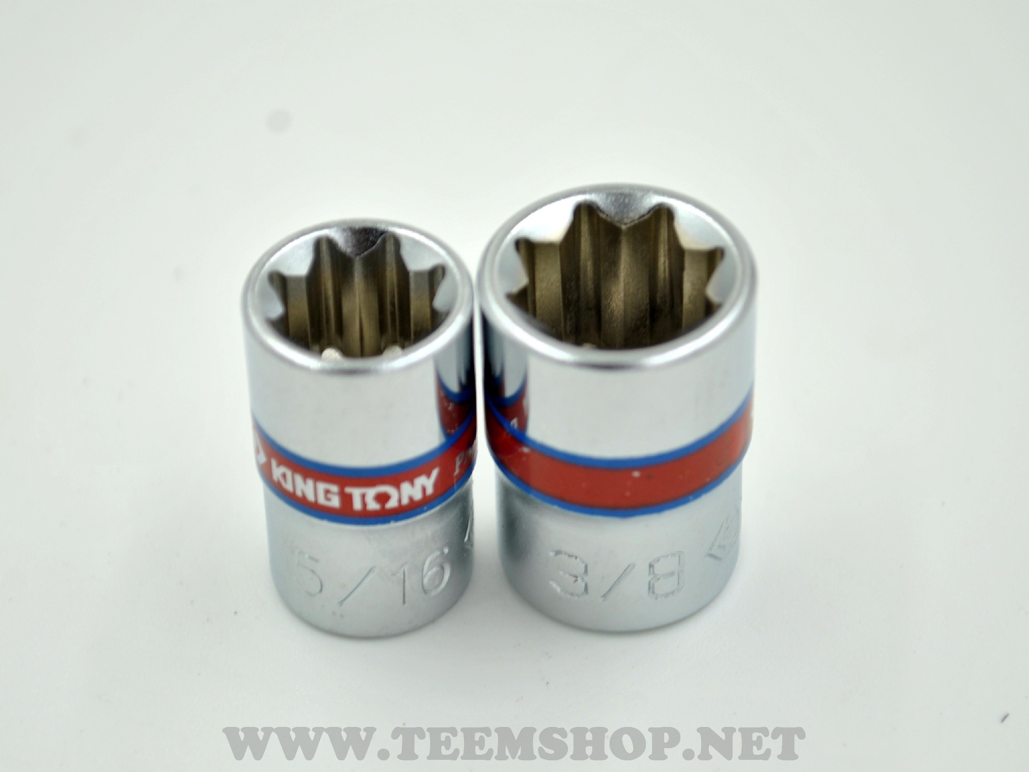 KINGTONY บล็อกชุด 1/4" 18ตัวชุด NO.2519SR (ระบบนิ้ว) Made in Taiwan