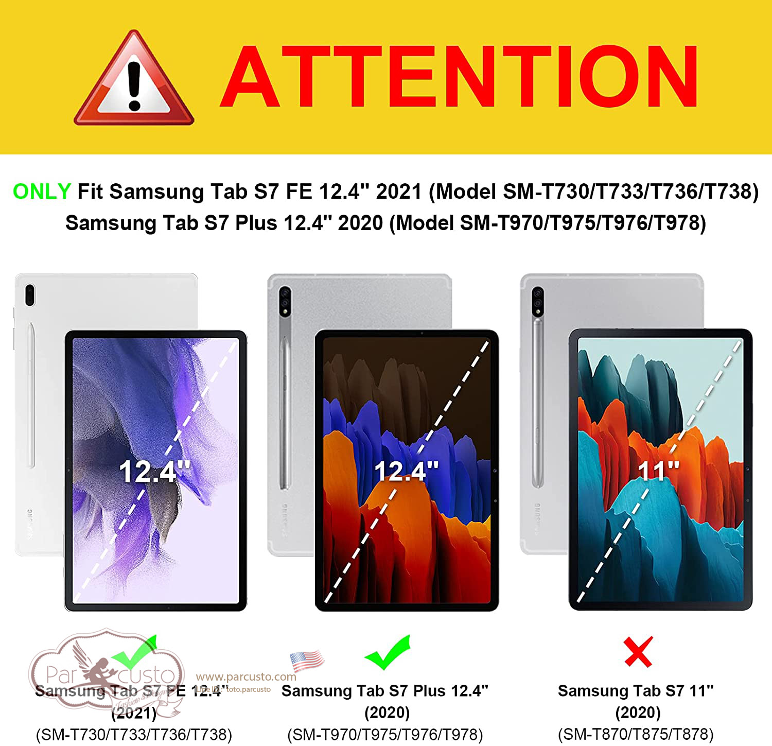 เคสซิลิโคน Samsung Galaxy Tab S7 FE 12.4 inch 2021 [CASEBOT] จาก Fintie [Pre-order USA]