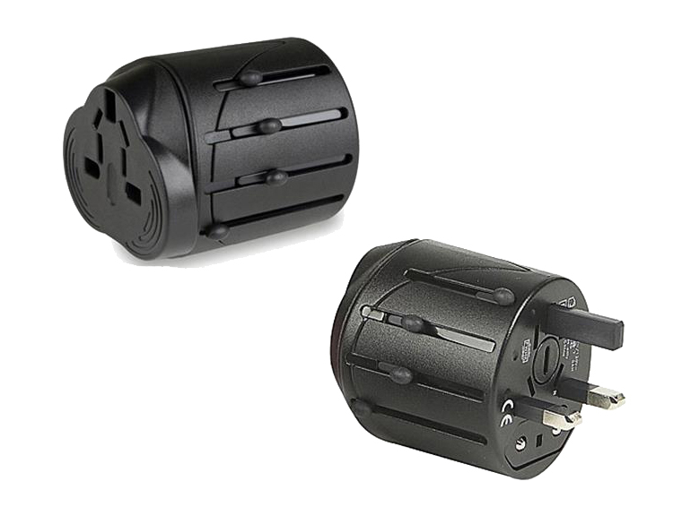 universal plug adaptor สีดำ ตัวแปลงปลั๊ก ใช้ได้ทั่วโลก