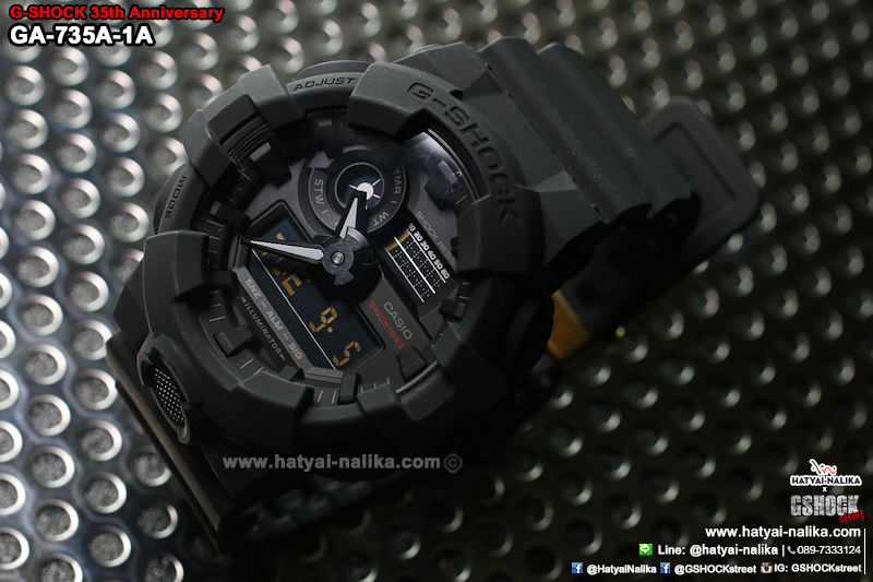นาฬิกา Casio G-Shock 35th Anniversary Limited Edition BIG BANG BLACK series รุ่น GA-735A-1A ของแท้ รับประกัน1ปี