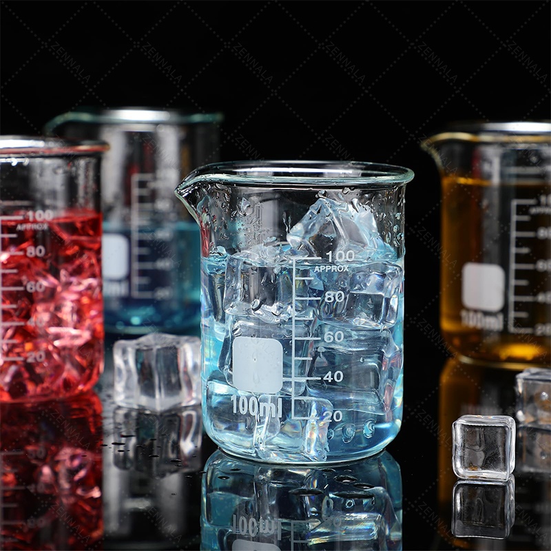 บีกเกอร์แก้ว Glass Beaker มีให้เลือก 8 ขนาด