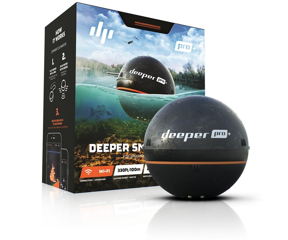 โซน่าจิ๋วอัจฉริยะช่วยหาปลา Deeper Smart Sonar Pro+ [Pre-order USA]