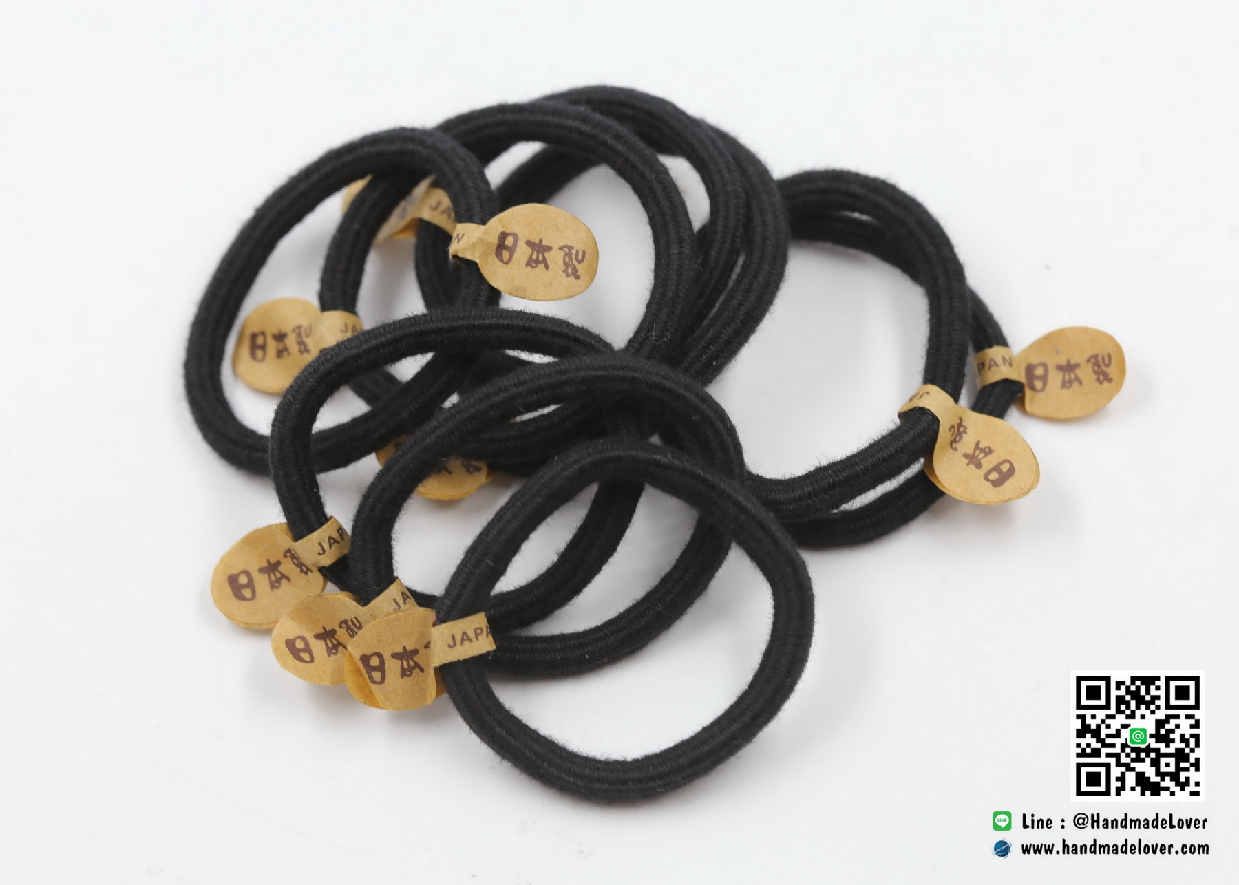 ยางรัดผม สีดำเส้นใหญ่