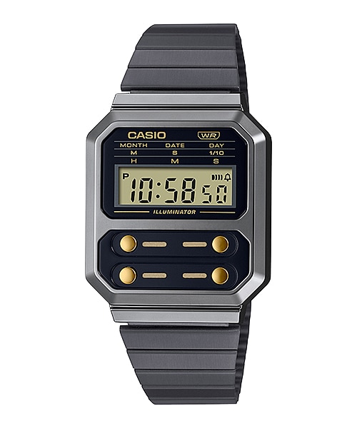 นาฬิกา คาสิโอ Casio DIGITAL Vintage A100 series รุ่น A100WEGG-1A2 ของแท้ รับประกัน 1 ปี