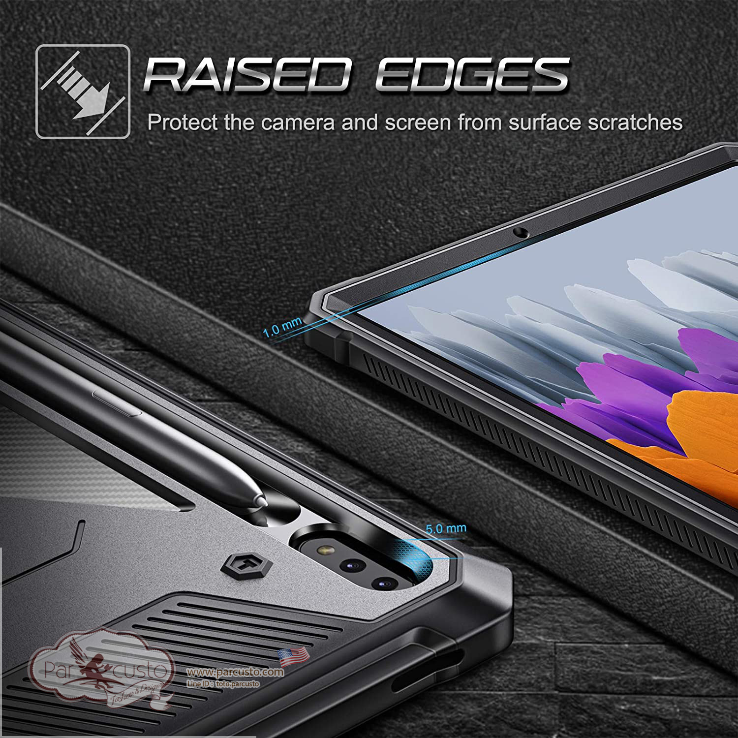 เคสกันกระแทก Samsung Galaxy Tab S7 Plus 12.4 inch 2020 [Tuatara จาก Fintie[Pre-order USA]