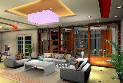 ฉากสำหรับถ่ายรูปหรือ Live สีสวยสด รูปห้องนั่งเล่น #01 ขนาด 2x1.5m [หมด]