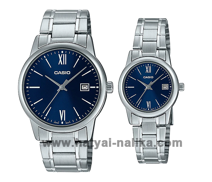 นาฬิกา คาสิโอ Casio SETคู่รัก รุ่น MTP-V002D-2B3+LTP-V002D-2B3 ของแท้ รับประกัน 1 ปี