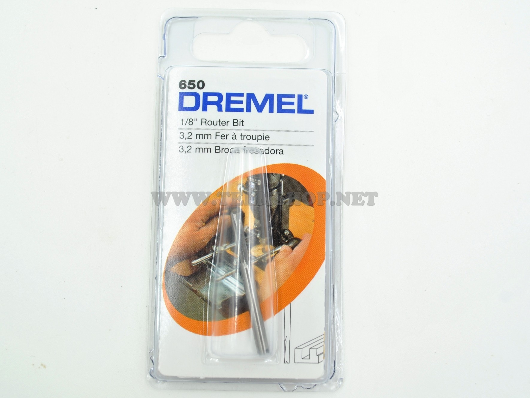 2615000650 DREMEL 650 ดอกเราเตอร์ตรง 3.2 มม.