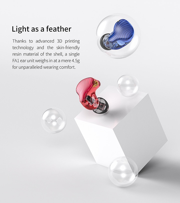 FiiO FA1 หูฟัง Pure Balanced 1 ไดร์เวอร์ ถอดสายได้