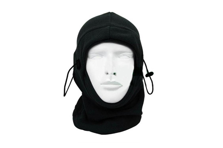 หน้ากากจักรยาน สีดำ ผ้า fleece