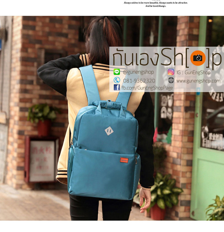 กระเป๋ากล้องเป้สะพายหลัง ผ้ากันน้ำ รุ่น Mini Camera Backpack Size L