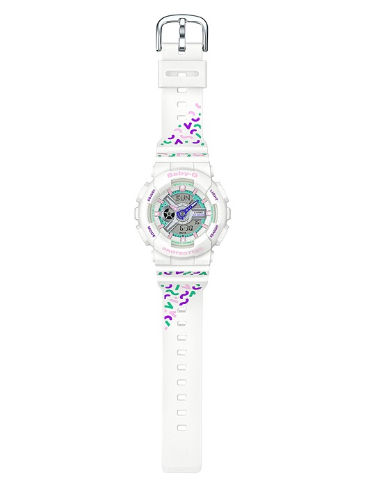 นาฬิกา Casio Baby-G Special Color Throwback 90’ Geometric pattern series รุ่น BA-110TH-7A ของแท้ รับประกัน1ปี