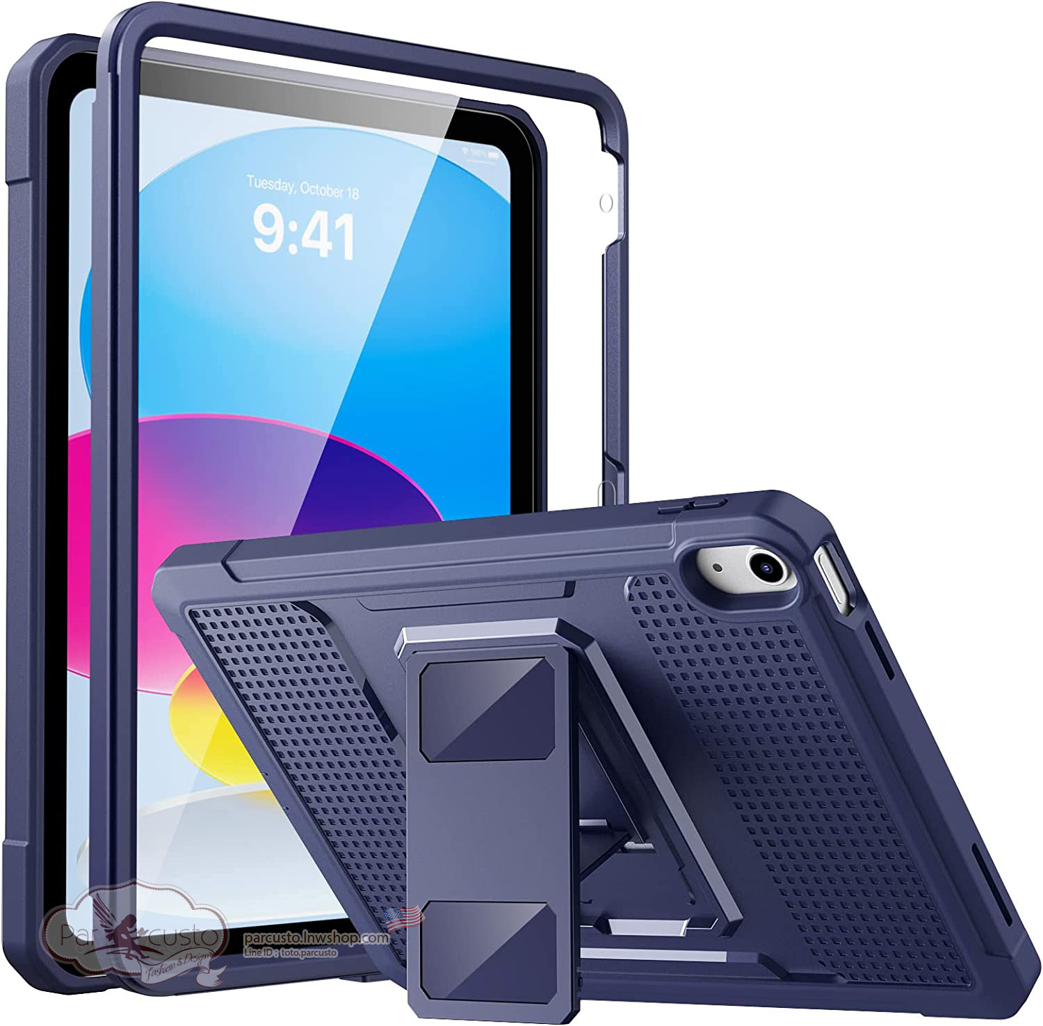 เคสกันกระแทก Apple New iPad 10.9 Gen 10 (2022) [Rugged Hybrid] จาก MoKo [Pre-order USA]