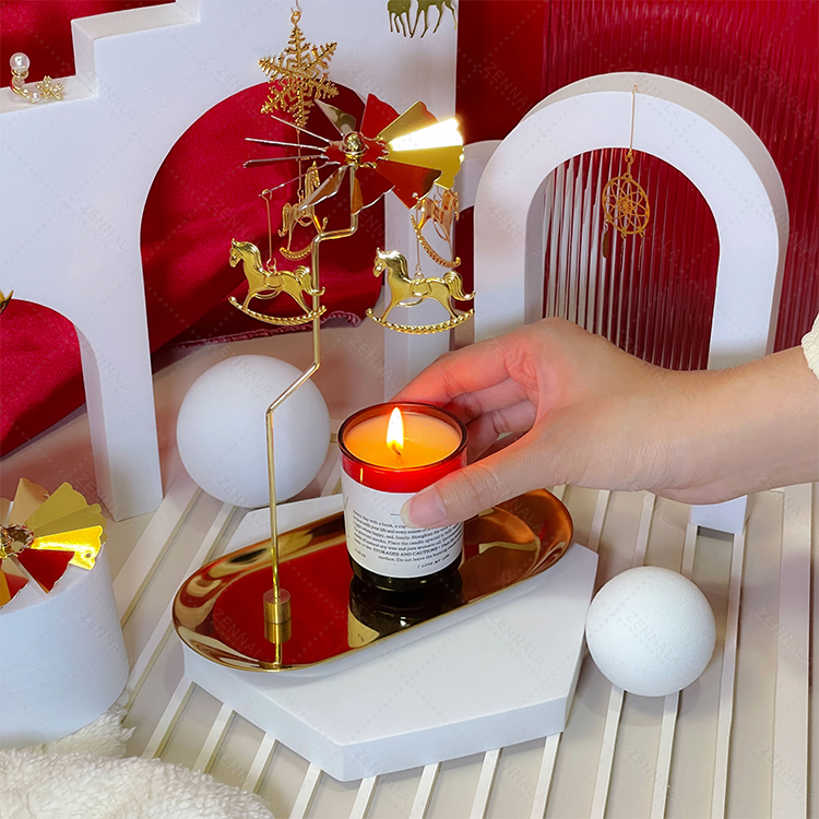 ที่วางเทียนหอม โมบายเชิงเทียน แบบหมุนได้