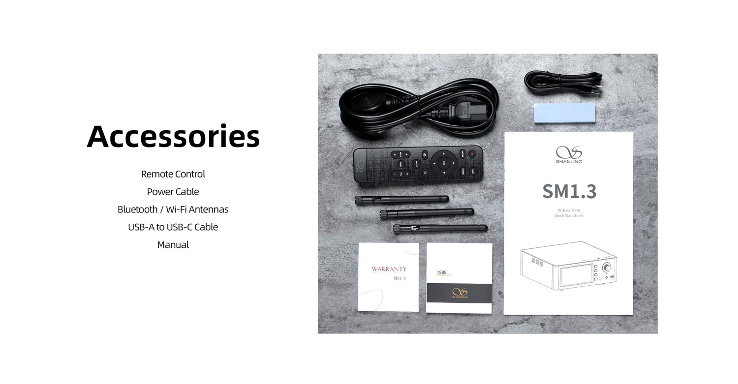 [สั่งจองล่วงหน้า] Shanling SM1.3 Hi-Fi Streamer DAC ระดับเรือธง รองรับ MQA Dual Hi-Res ประกันศูนย์ไทย