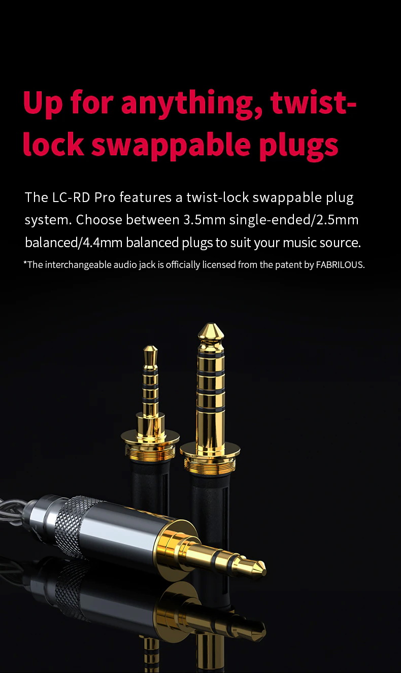 ขาย FiiO LC-RD Pro สายอัพเกรดหูฟังทำจากเงินล้วน Pure Silver ถักแบบ Litz