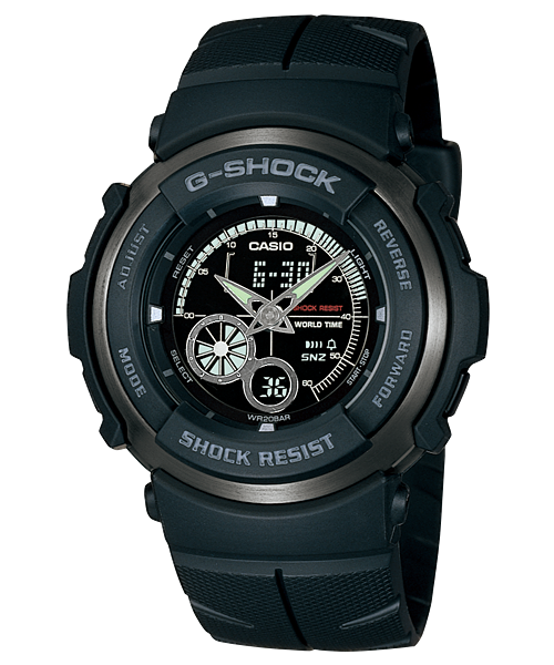 นาฬิกา คาสิโอ Casio G-Shock Standard Analog-Digital รุ่น G-301B-1A "G-Spike BLACK OUT" หายาก