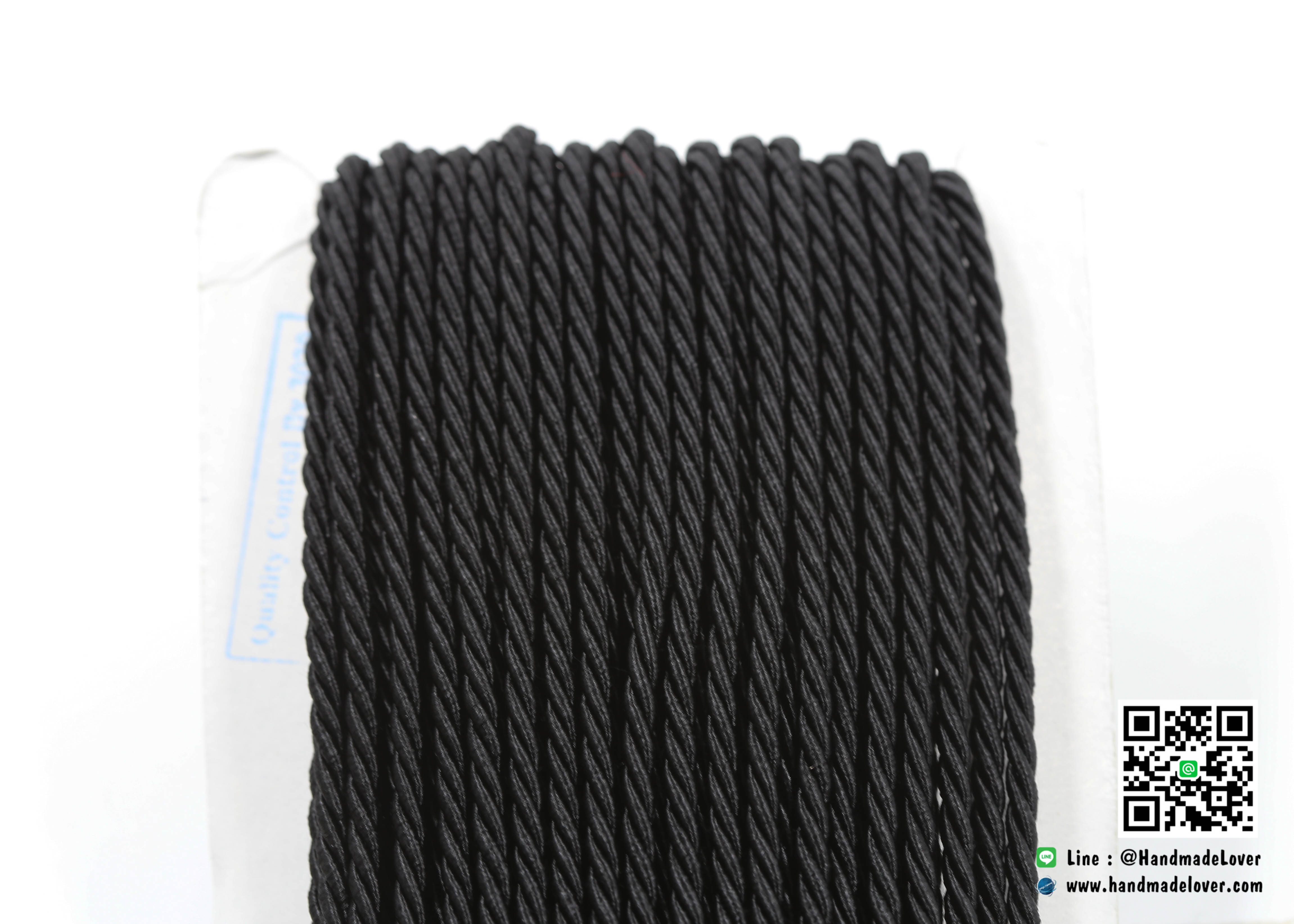 เชือกเกลียว สีดำ [26] ขนาด 3 mm. (SP26)