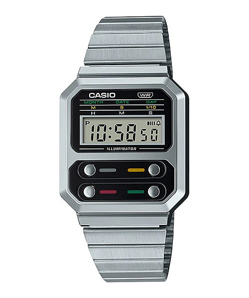 นาฬิกา คาสิโอ Casio DIGITAL Vintage A100 series รุ่น A100WE-1A ของแท้ รับประกัน 1 ปี