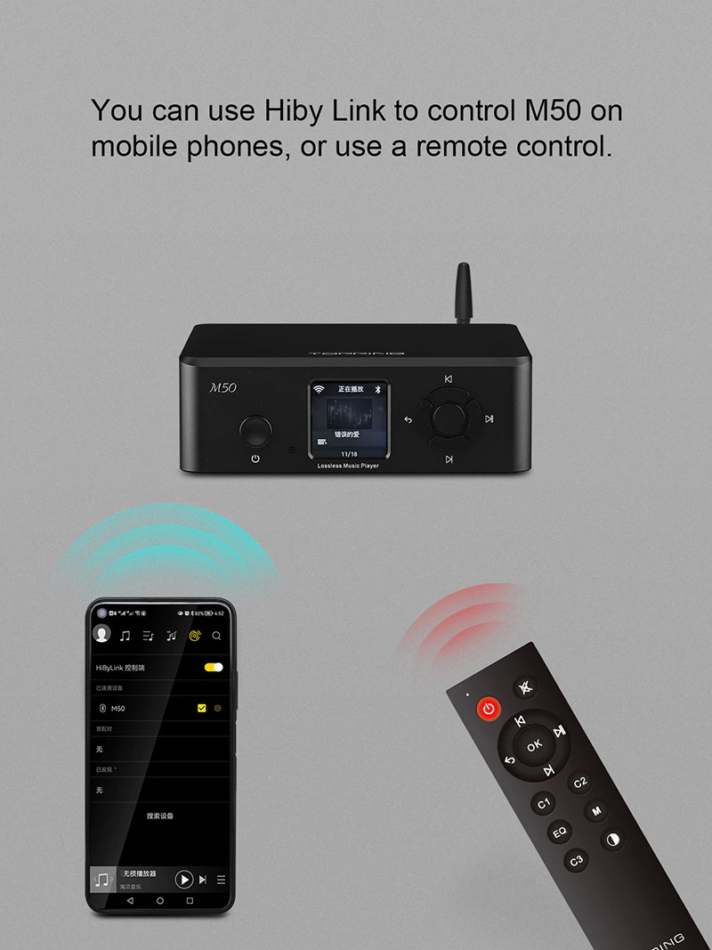 Topping M50 เครื่องเล่นเพลงเครือข่ายแบบตั้งโต๊ะ รองรับ DLNA, Airplay ประกันศูนย์ไทย