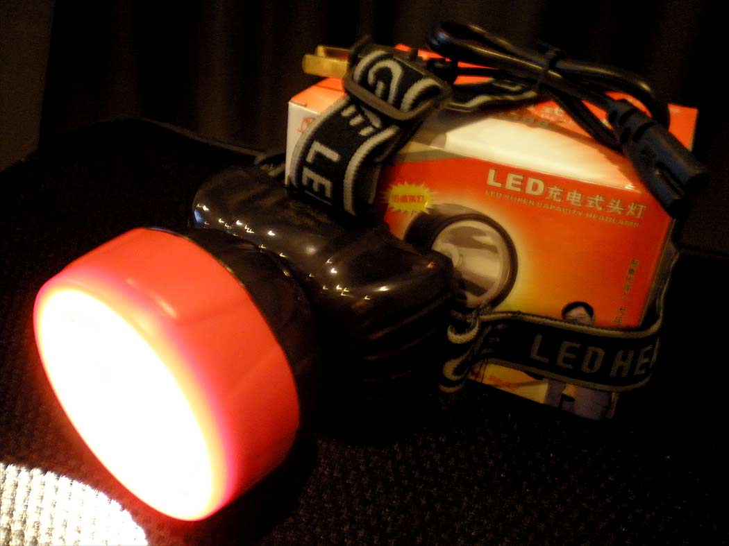 ไฟฉายคาดหัวหลอด LED 1 ไฟสีเหลือง สว่างมากเป็นวงกว้างชัดเจน YG3598หรือYG3588