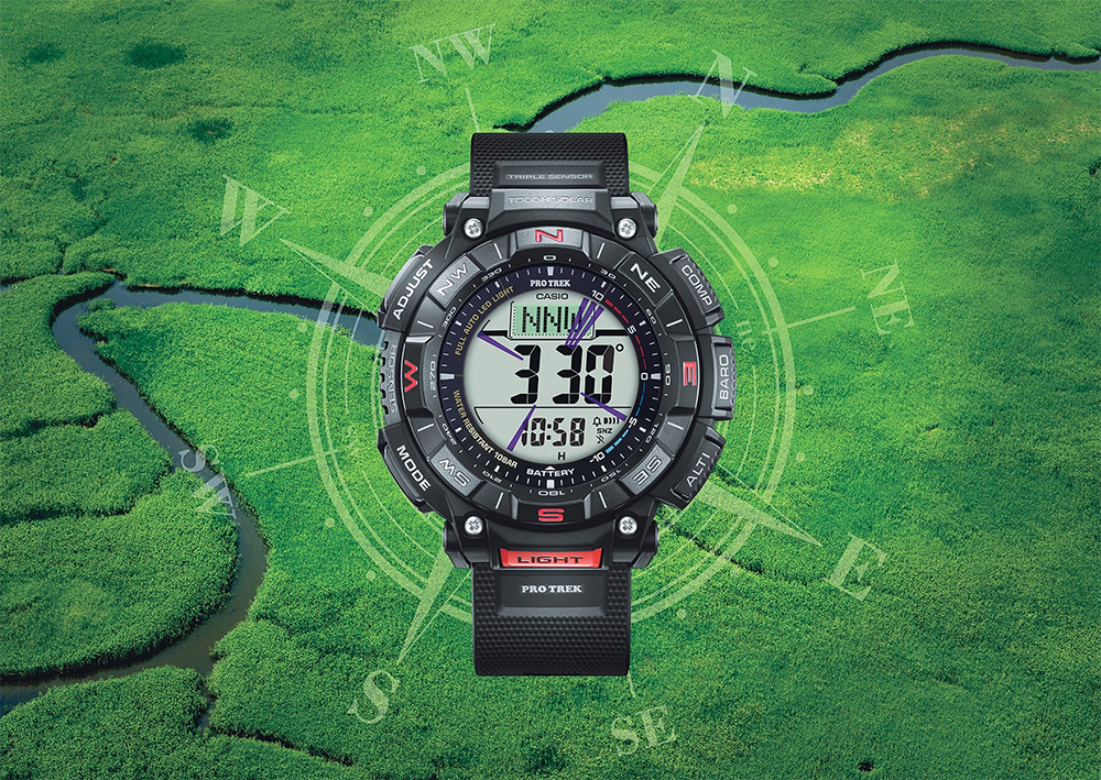นาฬิกา คาสิโอ Casio PRO TREK PRG-340 Series รุ่น PRG-340-1 ของแท้ รับประกัน1ปี