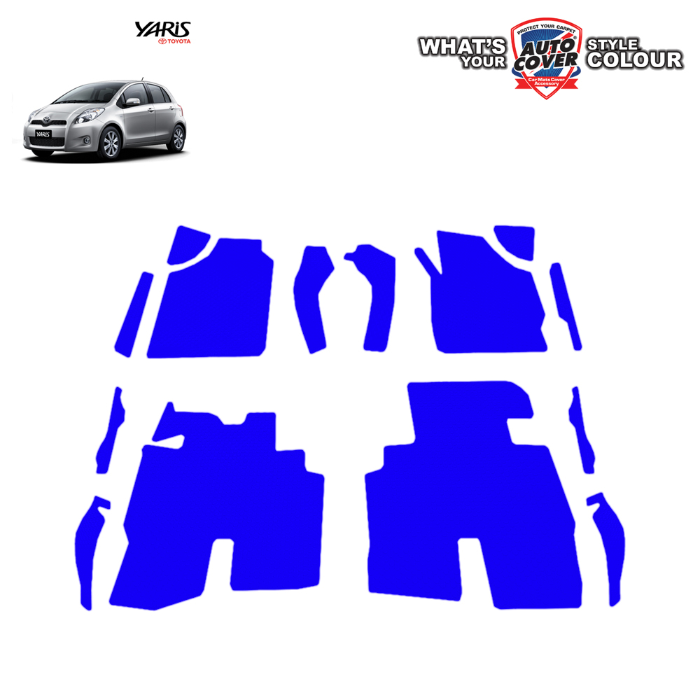 สินค้า PROMOTION! ลด 20% รถ TOYOTA YARIS ปี 2008-2013 พรมกระดุม Super Save ชุด Full ภายในห้องโดยสาร จำนวน 14 ชิ้น สีน้ำเงิน
