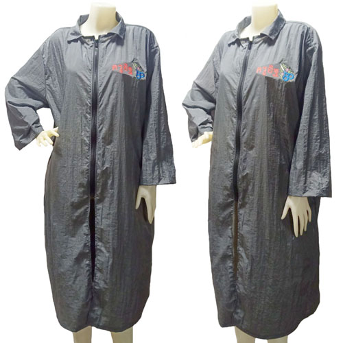 Dogtalog Groomer Apparel เสื้อคลุมผ้าร่ม เสื้อคลุมตัดขน เสื้อคลุมช่าง เสื้อคลุมกันเปื้อน ชุดกันเปื้อน เทา