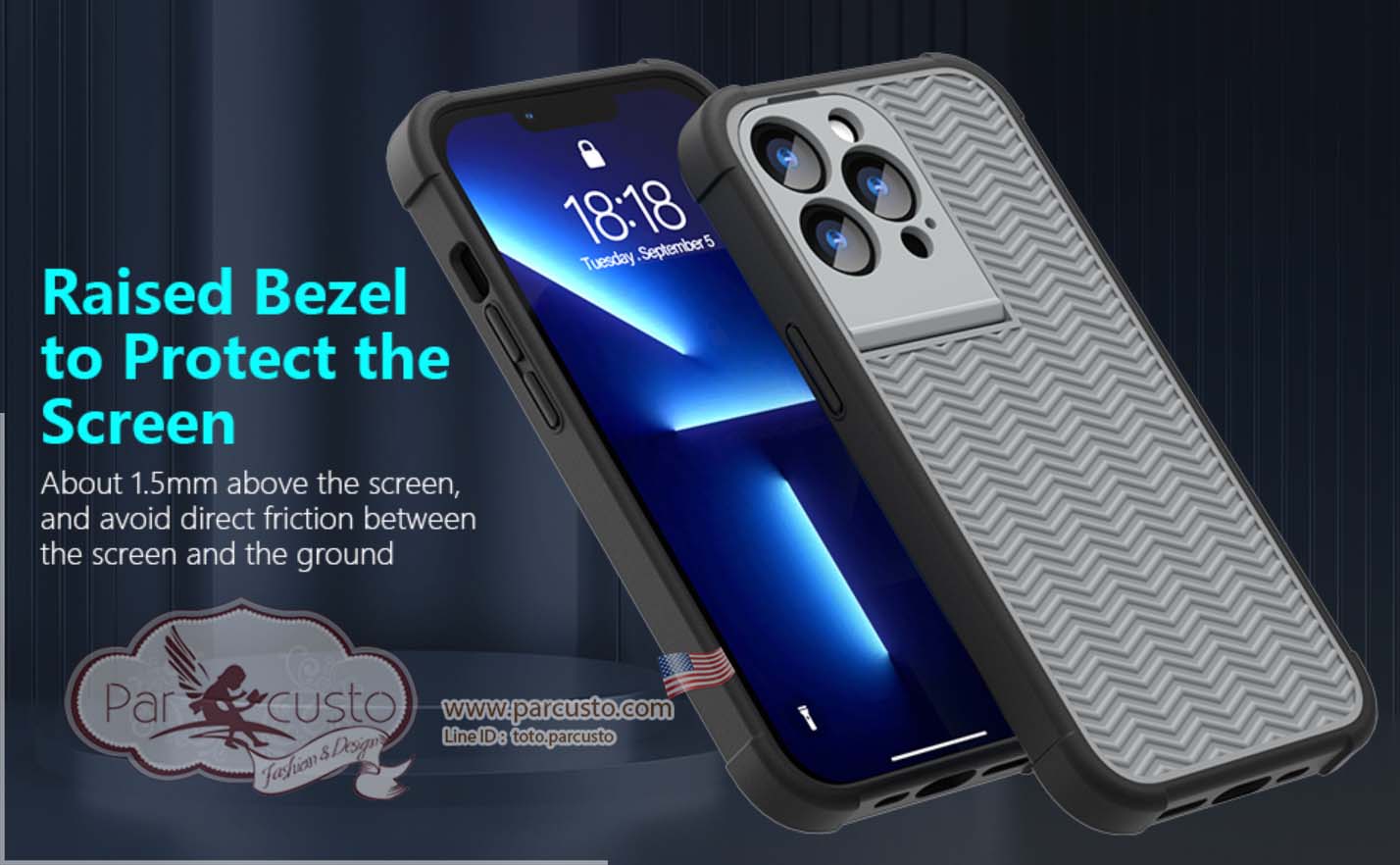 เคสกันกระแทก iPhone 13 Pro Max [Shockproof Anti-Slip] จาก CAFEWICH [Pre-order USA]