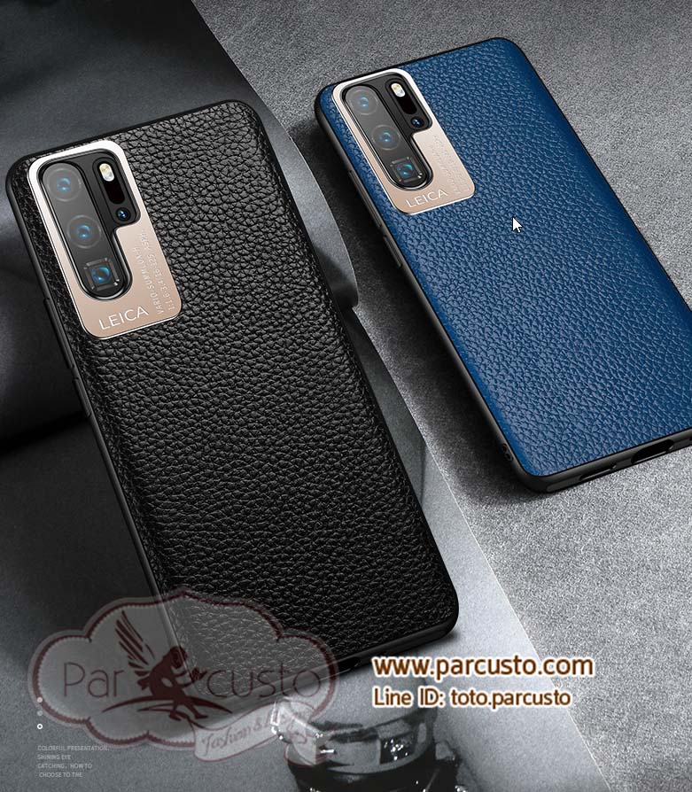 เคสฝาหลังหนังแท้ Huawei P30 และ P30 Pro (โปรดระบุรุ่น) จาก MOBY [หมด]