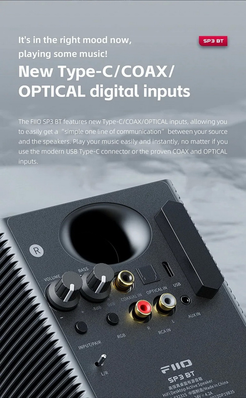 FiiO SP3 BT สุดยอดลำโพง Bluetooth Active Speakers ระดับ High Fidelity รองรับ LDAC, Dual Hi-Res ประกันศูนย์ไทย