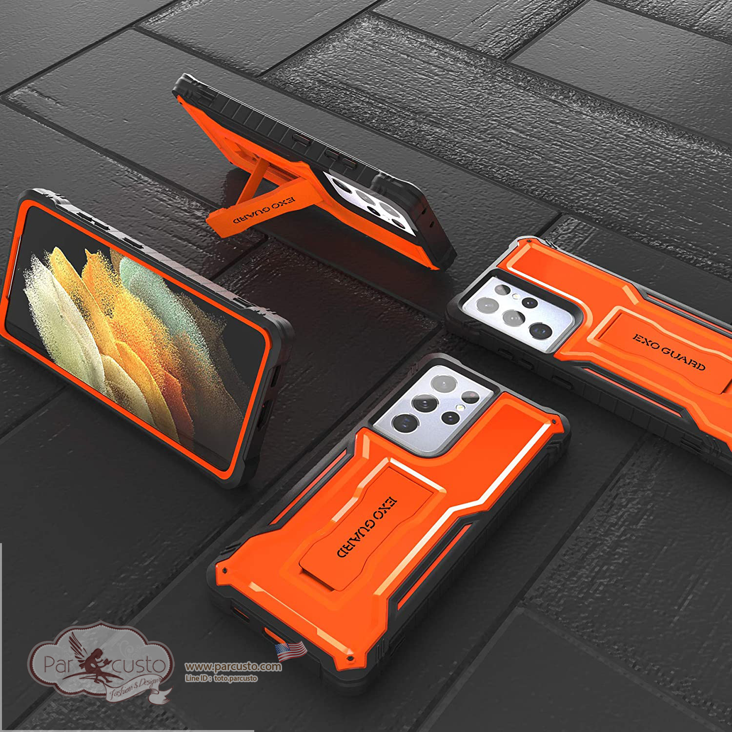 เคสกันกระแทก Samsung Galaxy S21 Ultra 5G จาก ExoGuard [Pre-order USA]