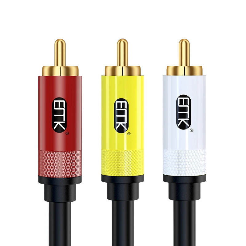 ERTK AVเข้า3ออก3 สายสัญญาณภาพและเสียง AV เข้า 3 ออก 3 เหลือง ขาว แดง ประกันศูนย์ไทย