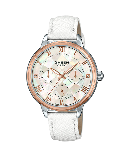 นาฬิกา คาสิโอ Casio SHEEN MULTI-HAND รุ่น SHE-3057PGL-7A ของแท้ รับประกัน1ปี