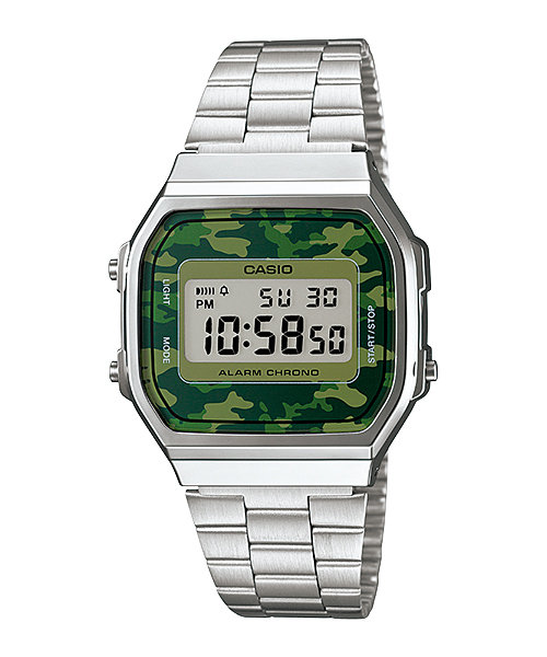 นาฬิกา คาสิโอ Casio STANDARD DIGITAL Vintage Camouflage รุ่น A168WEC-3 หน้าปัดลายพรางทหาร (ไม่มีขายในไทย) ของแท้ รับประกัน 1 ปี