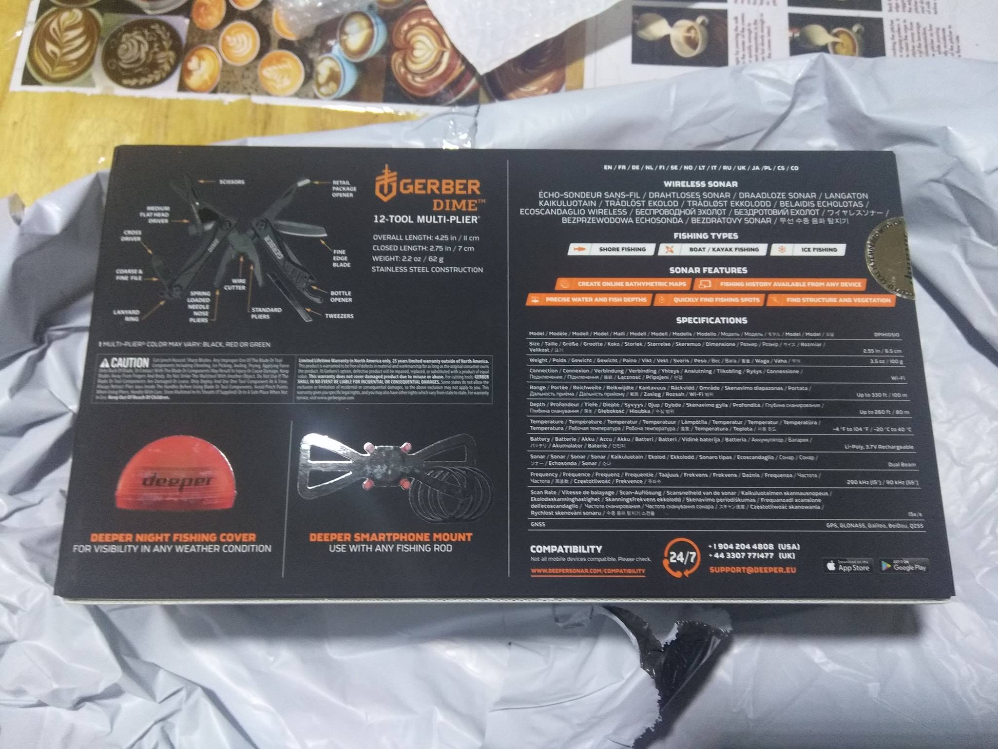 โซน่าจิ๋วอัจฉริยะ Deeper Smart Sonar Pro+ พร้อมอุปกรณ์เสริม [หมด]