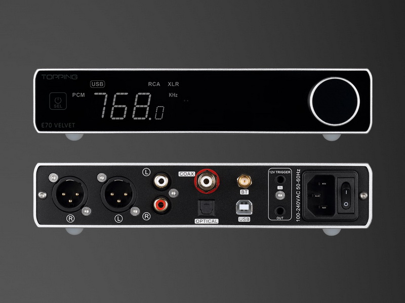 Topping E70 Velvet DAC ตั้งโต๊ะระดับเรือธง รองรับ Dual Hi-RES ประกันศูนย์ไทย
