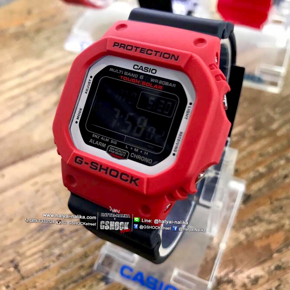 นาฬิกา Casio G-Shock Special color RED & BLACK series รุ่น GW-M5610RB-4 (ไม่วางขายในไทย) ของแท้ รับประกัน1ปี (CMG)