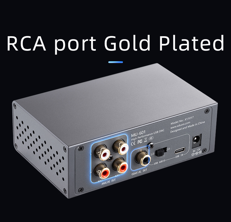 xDuoo MU-601 DAC ตั้งโต๊ะ ชิป ESS ES9018K2M ประกันศูนย์ไทย