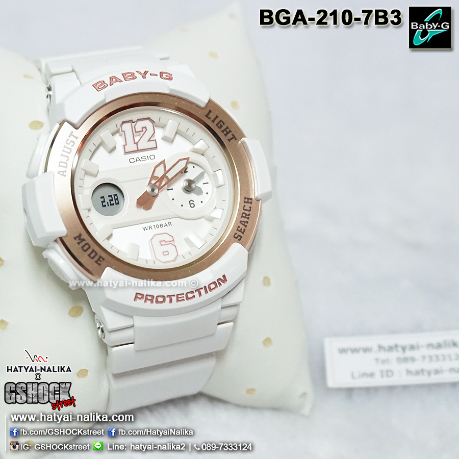 นาฬิกา Casio Baby-G Standard ANALOG-DIGITAL รุ่น BGA-210-7B3 ของแท้ รับประกัน1ปี (นำเข้า Japan)