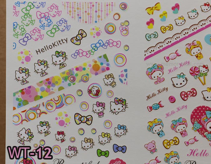 สติ๊กเกอร์ติดเล็บ ลอกลายน้ำ
