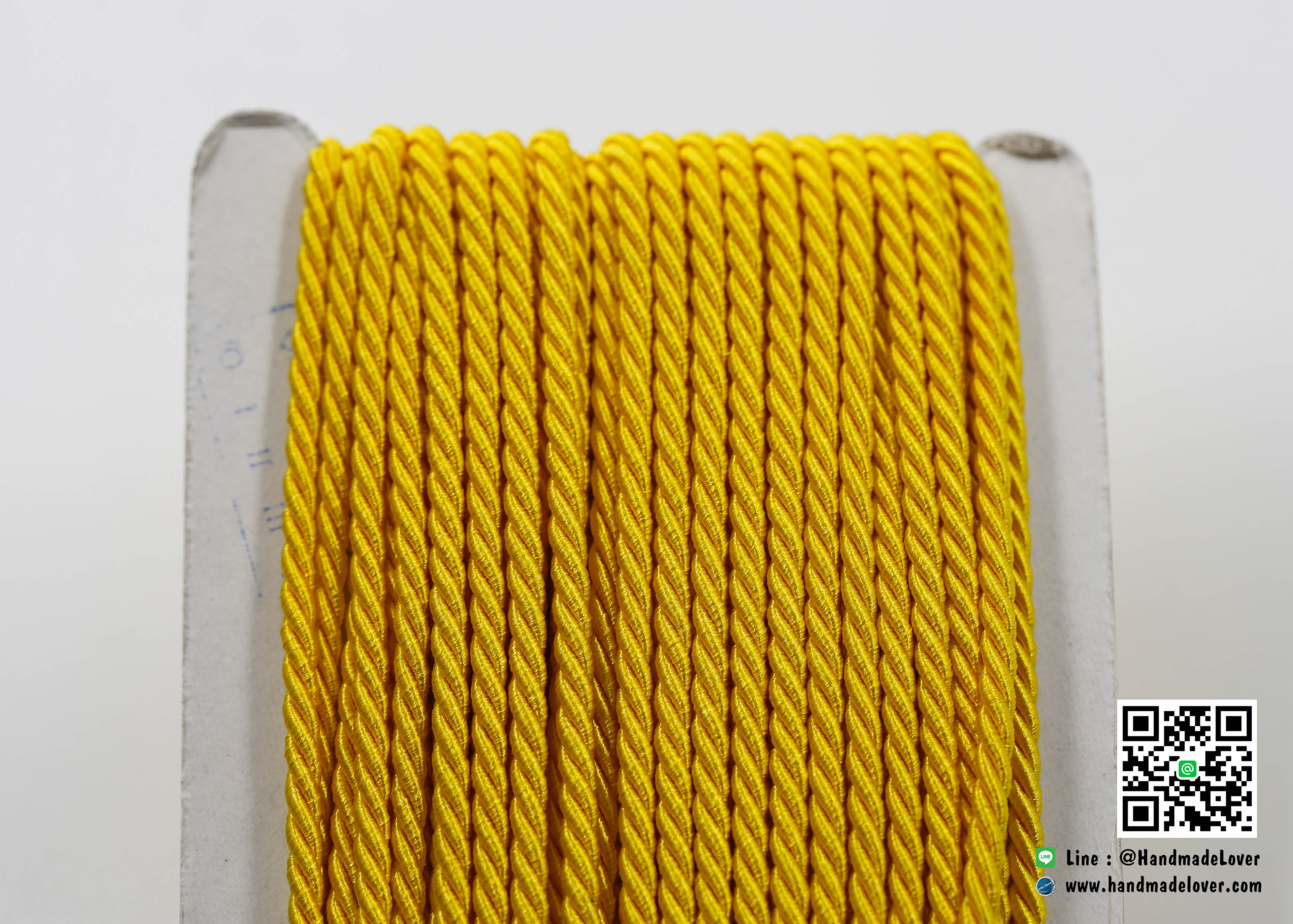 เชือกเกลียว สีเหลืองเข้ม [4] ขนาด 3 mm.