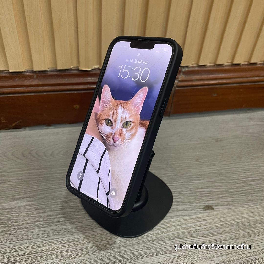 ขาตั้งโทรศัพท์แม่เหล็ก รุ่น 3 พับ สีดำ