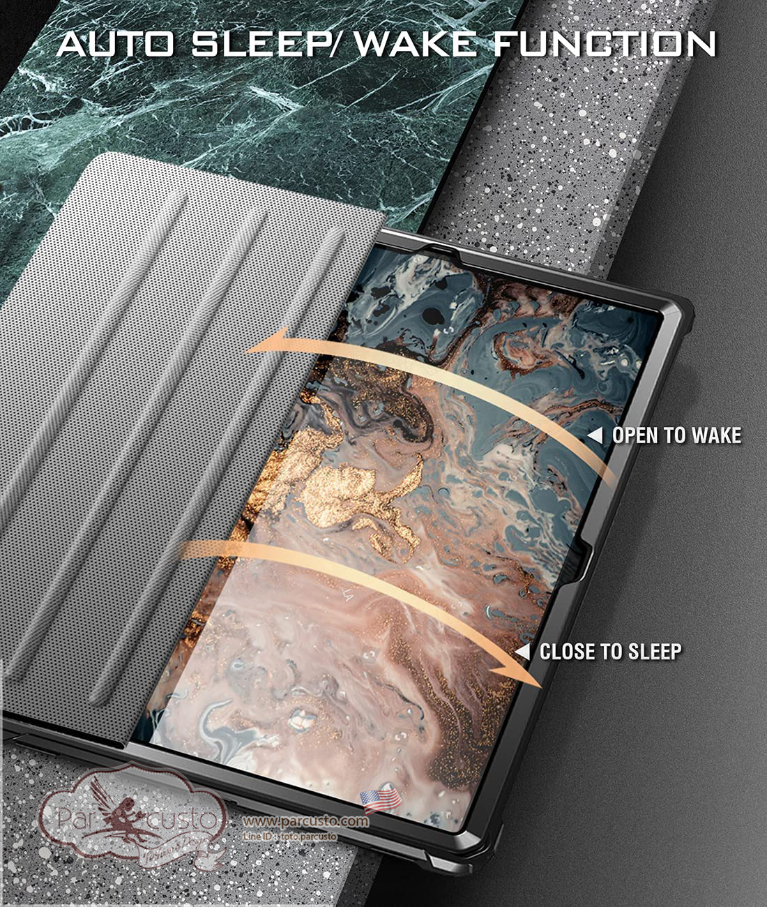 เคส Samsung Galaxy Tab S7 Plus 12.4 inch 2020 [Explorer Series] จาก Poetic [Pre-order USA]