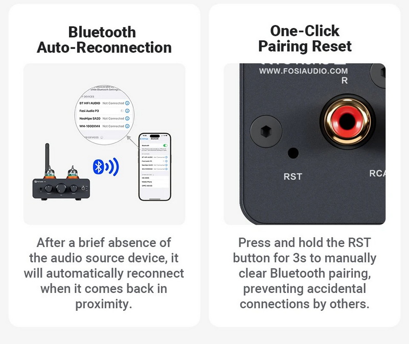 Fosi Audio P3 ปรีแอมป์หลอด 5654W x2 ปรับ Bass Treble ได้ สำหรับเครื่องเสียงบ้านหรือชุดหูฟัง ประกันศูนย์ไทย