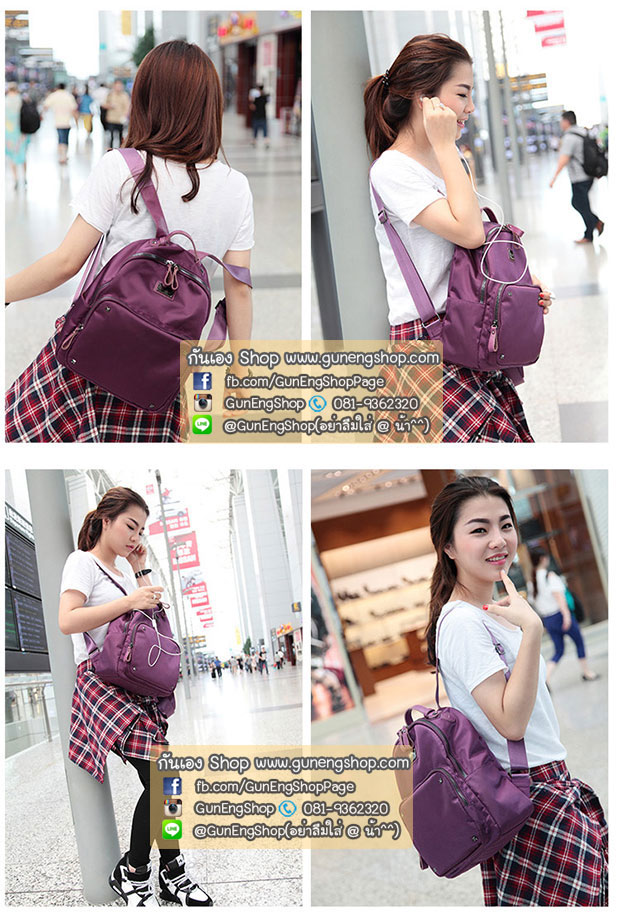 กระเป๋ากล้องเป้สะพายหลัง ผ้ากันน้ำ รุ่น Mini Camera Backpack